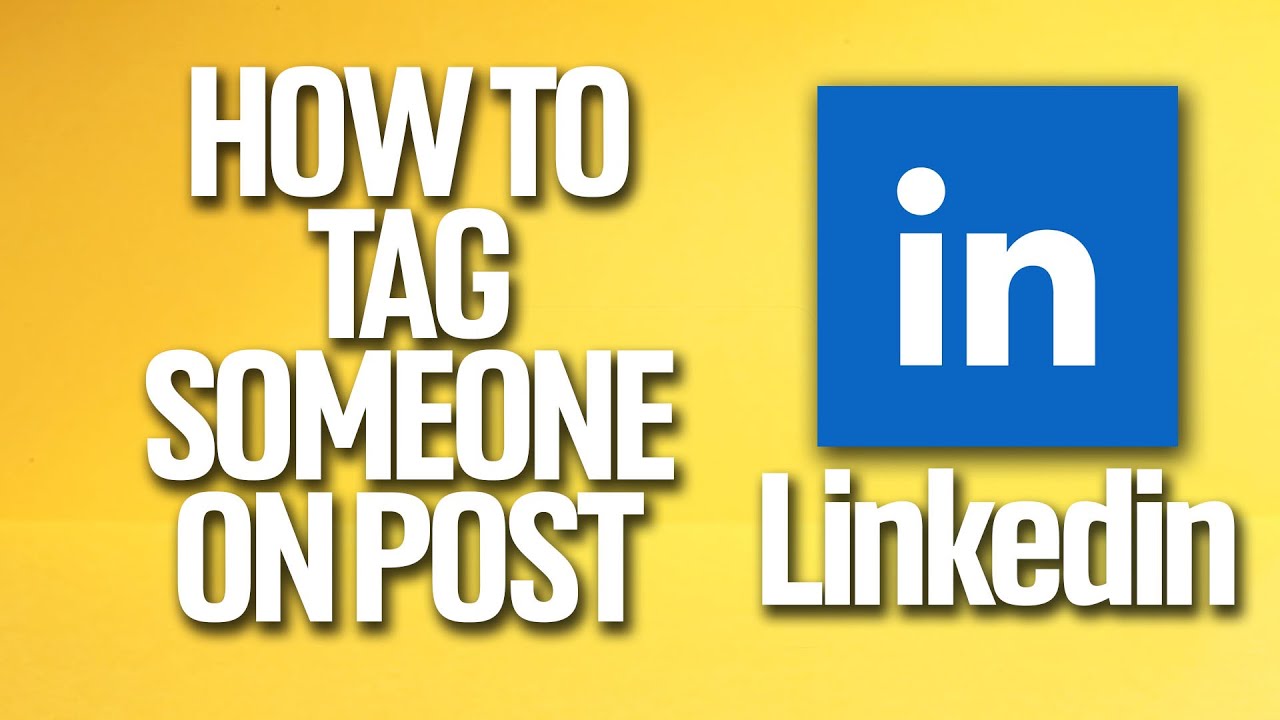 How to tag a company in LinkedIn